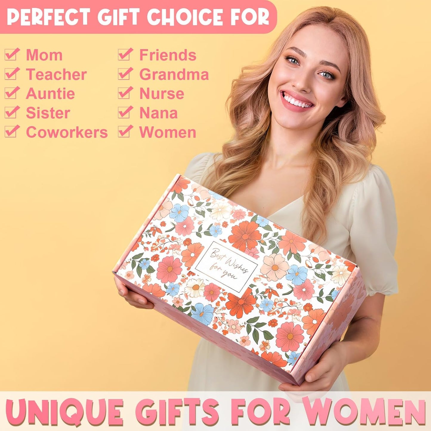 Christian Gifts for Women Faith, Religious Catholic Mothers Day Gifts for Women Mom Grandma Sister Coworker Inspirational Spiritual Sunflower Gift Birthday Gift for Women with Makeup Bag 40 OZ Tumbler
