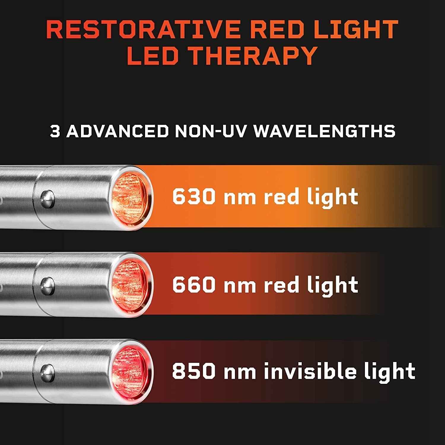 Infrared & Red Light Therapy Device for Joints & Muscles Pain Relief, Portable near Infrared Light for Body & Face Inflammation, Compact & Effective Design - Use 3 Wavelengths