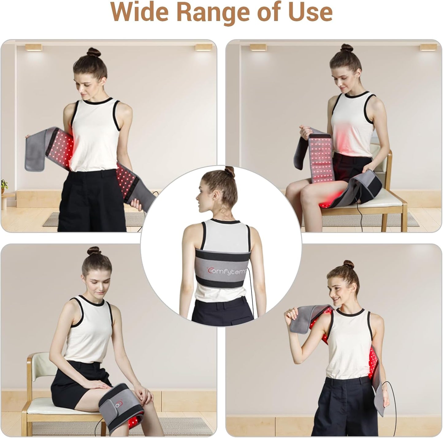 RedEase Belt / PulseTherm Wrap / GlowFlex Relief / InfraWrap Pro / PainAway Belt / HealRay Strap / LumiRelief Wrap / JointEase Infra / CoreSoothe Light / ThermiCore Belt / FlexRay Wrap / RelivaGlow Belt / DeepPulse Therapy / BodyBeam Pro / RecoverRay Belt

