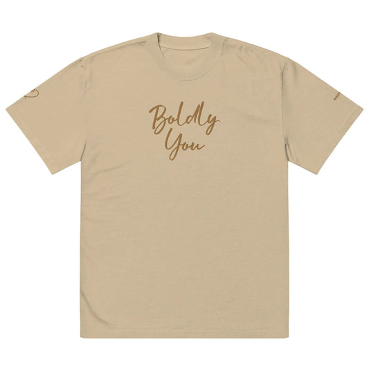 Boldly You Oversized Faded T-Shirt 
 / with Old Gold Embroidery / StreetMuse Faded Tee / UrbanEase Oversized Shirt / LuxeDrip Gold Tee / VibeMode Vintage T-Shirt / Fearless Fit Oversized Tee / EdgeLine Embroidered Tee / RetroRush Bold Tee / StatementForm Street Tee / FadeCore Graphic T-Shirt / Everyday Rebel Oversized Tee